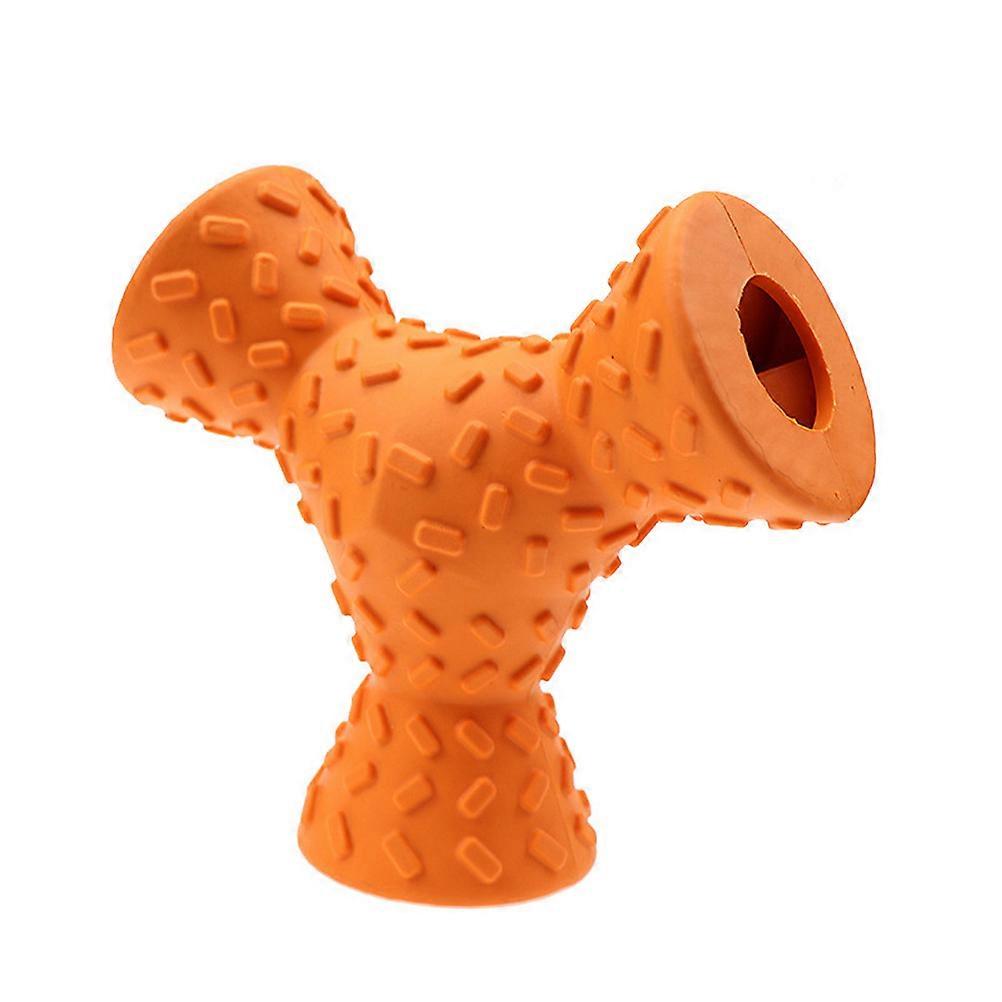 Treat Dispensing Dog Toy for Chewing and Playing with 3 Holes 3Pcs