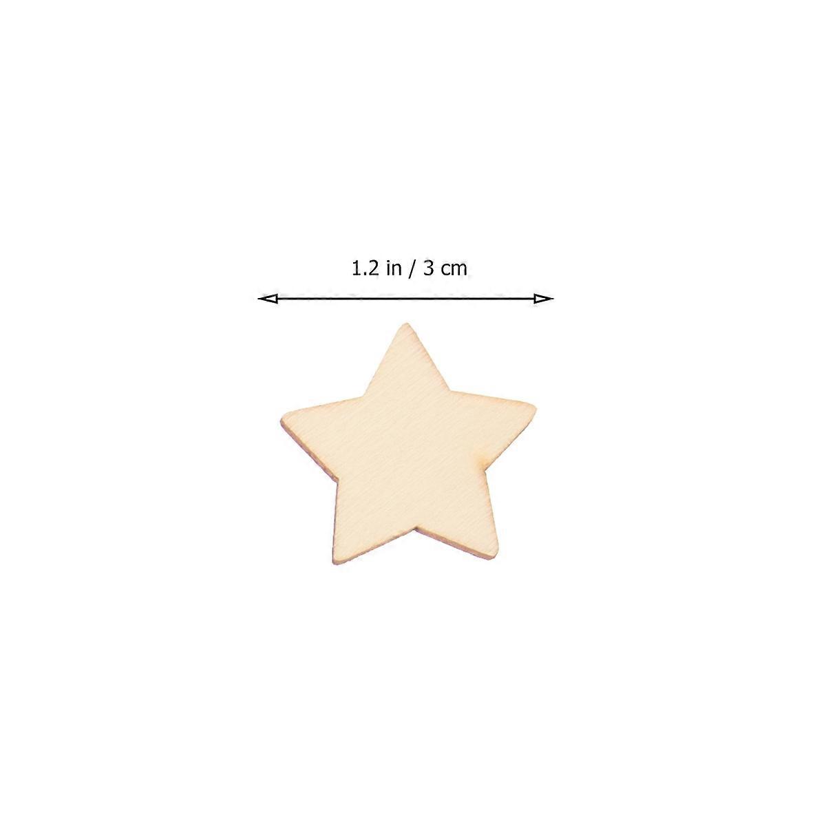 Christmas Wooden Slice Wood Craft Material for DIY Use 100Pcs Khaki