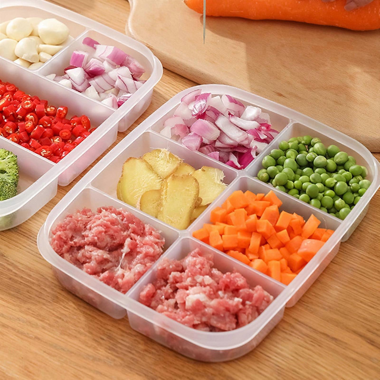 Stackable Food Storage Containers with Lids, Compatible with Syligr, for Fridge Fresh Keep & Prep Organization