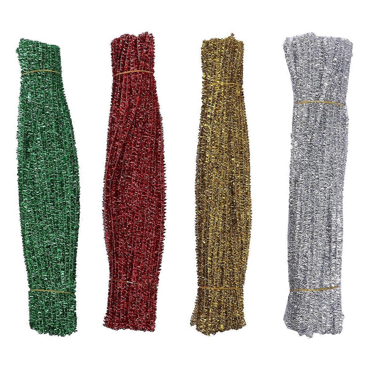 DIY Christmas Tree Materials Pack with 400Pcs Bendable Glitter Sticks