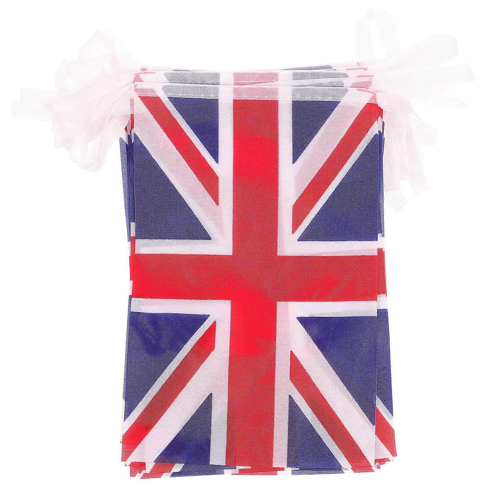 Party Banner Flags for Decoration 32 Union Jack Flags on 8.5 Meters String