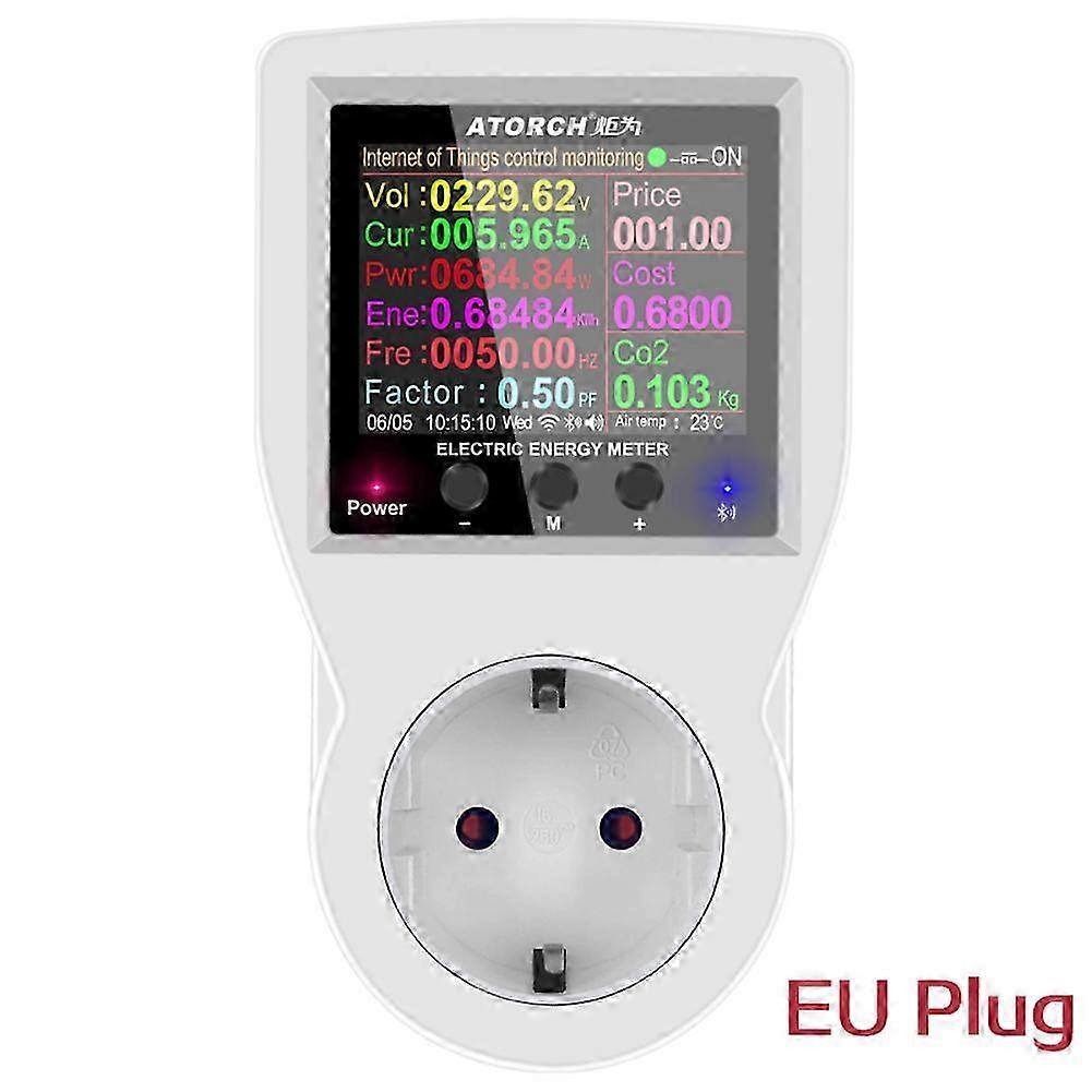 220V AC WIFI Smart Steckdose Digital Wattmeter EU Plug Power Meter Strom Meter~ 2025