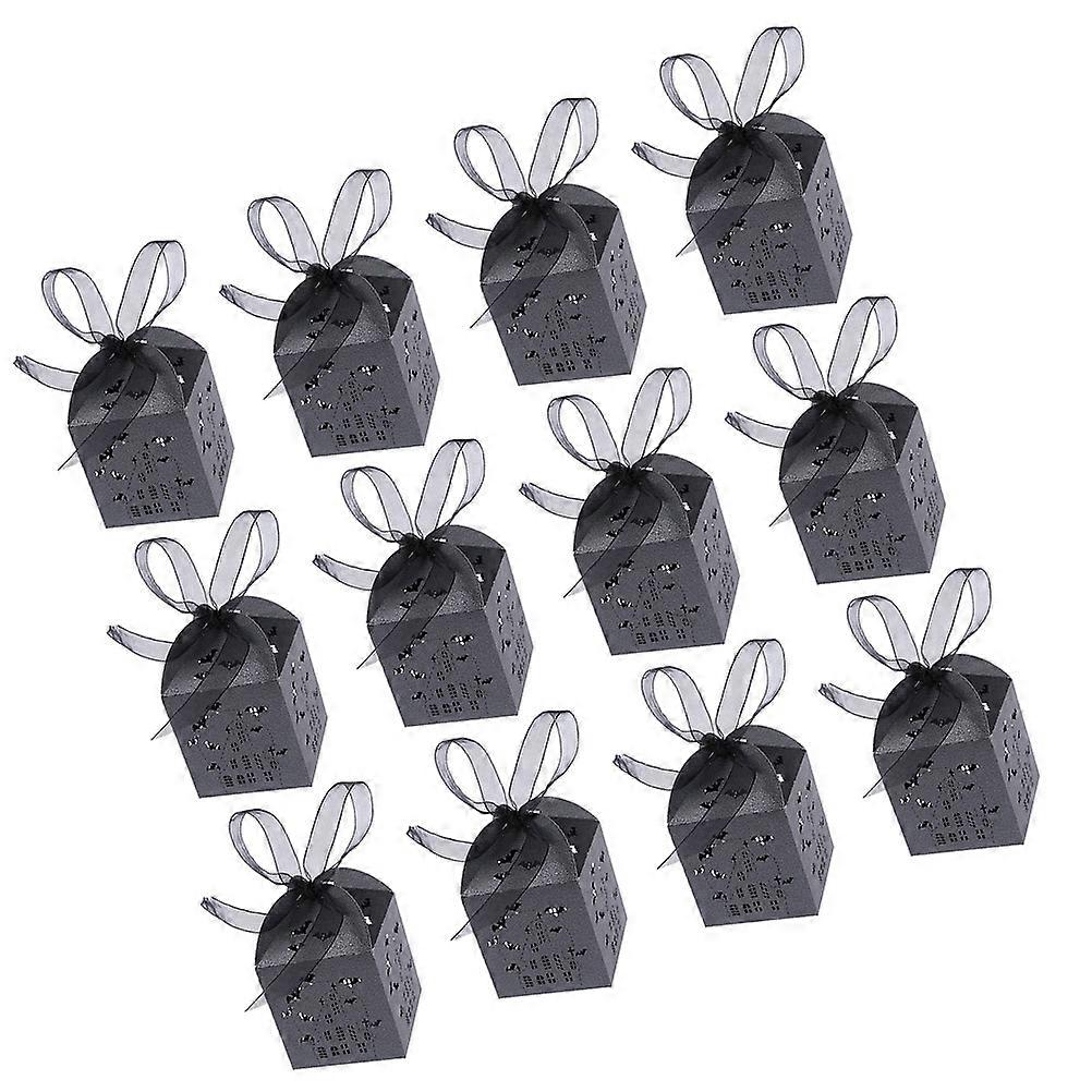 Elegant Candy Party Box 200 Pcs Dimensions 21x11.5x0.05cm For Celebration Events Black Storage Solution