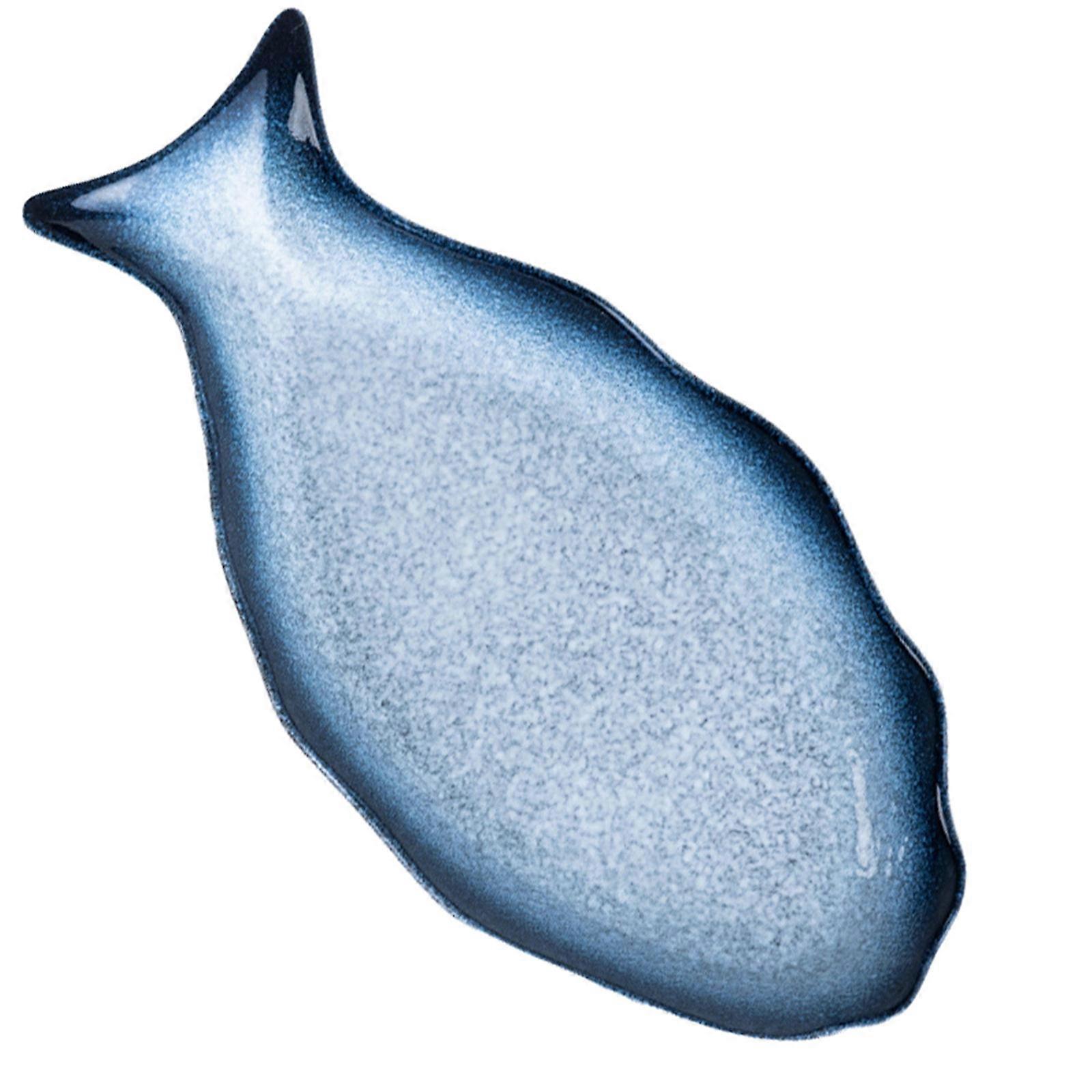 Fish Tableware Ceramic Fish Shaped Dish for Entertaining 2Pcs