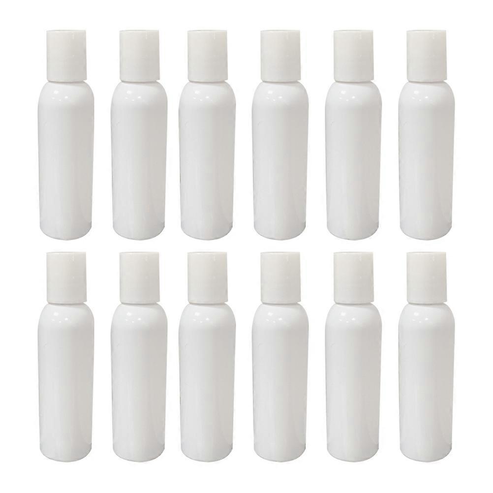 Dispenser Bottle Plastic Empty Bottle for Storage Use 24Pcs White Set