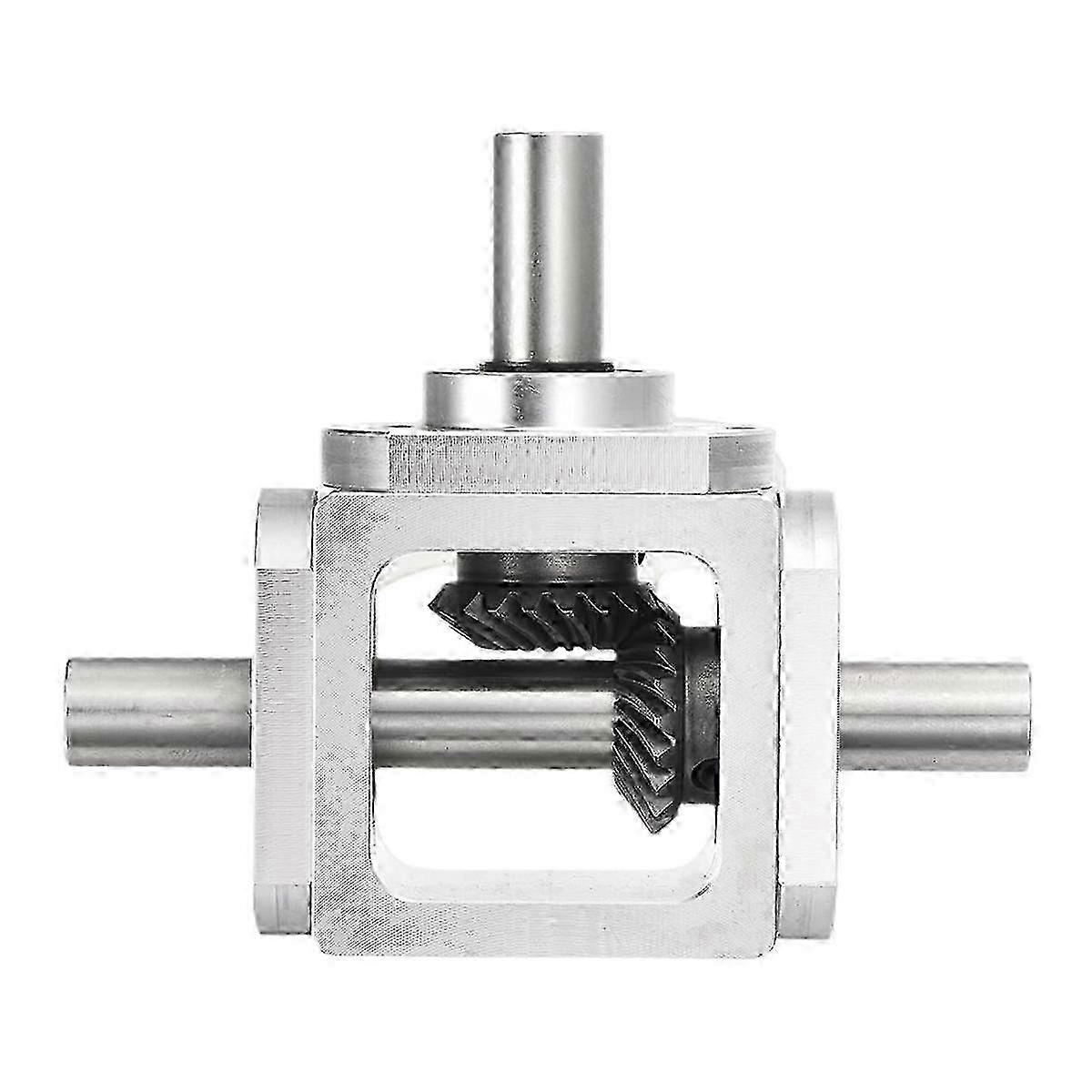 90 Degree Right Angle Bevel Gear 1:1 Ratio 20 Teeth Aluminum Forward Double Output Shaft 1 Module Fro