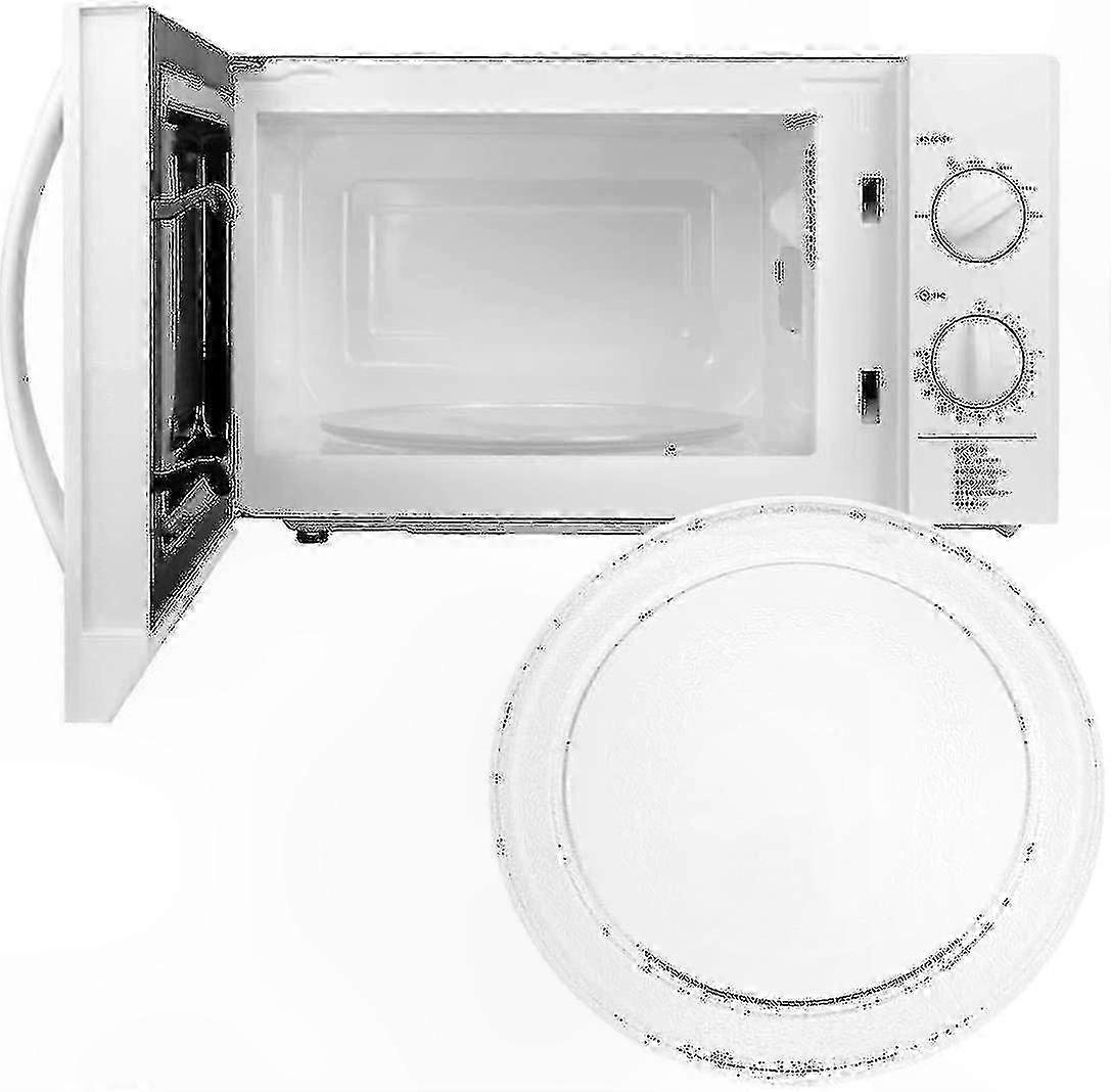 Universal Glass Turntable Plate with Holder, 245mm Diameter