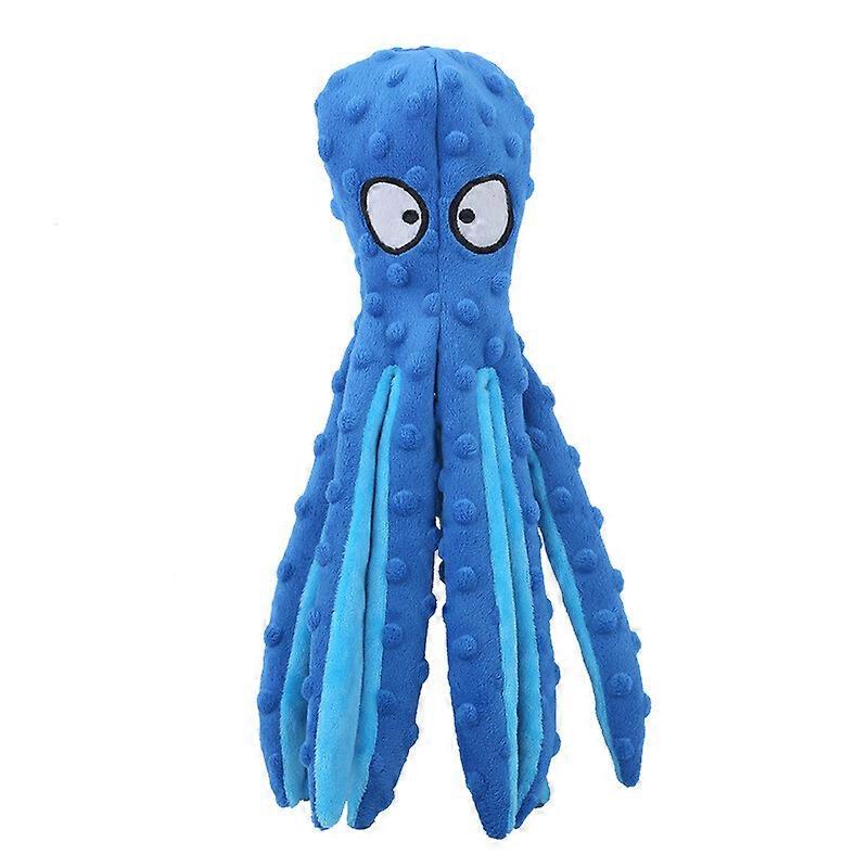 8-Legs Octopus Pet Dog Chew Toy Squeaker Squeaky Soft Plush Play Sound Puppy ss