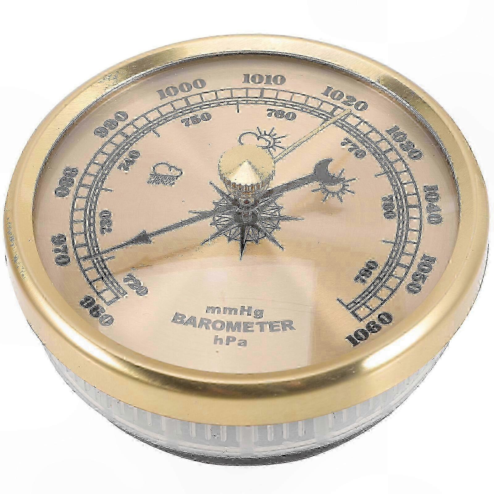 Aneroid Barometer with Dial for Home Use, Adjustable and Multifunctional Weather Tool
