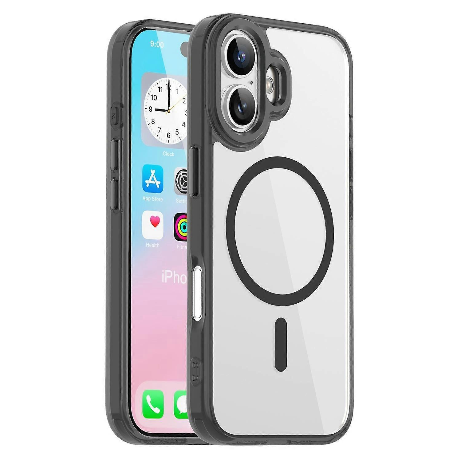 For iPhone 17 Case Compatible with MagSafe TPU+PC Transparent Phone Cover