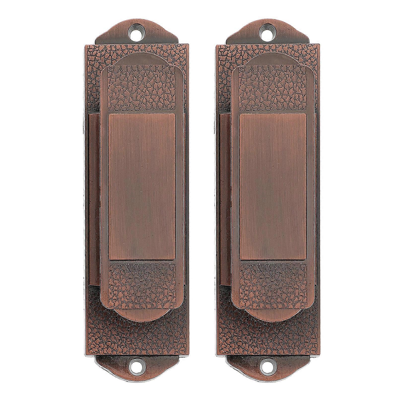 Curtain Hooks 1Pair Brown Aluminum Versatile Fit Decorative Hooks for Decor