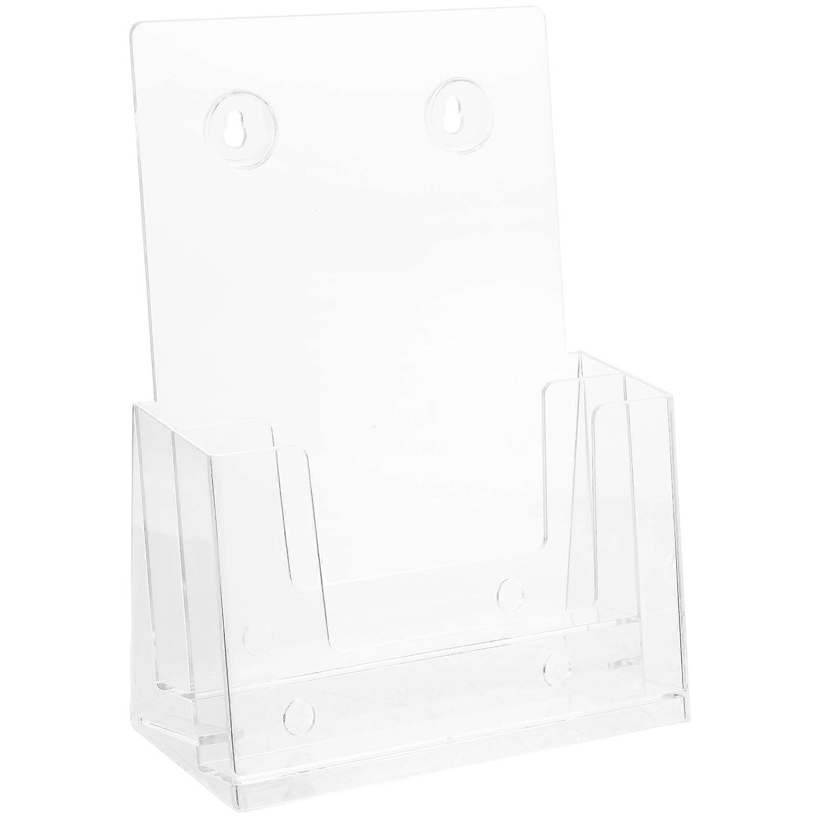 Wall-Mounted Acrylic 3Pcs Rectangular File Storage for Home Office Practical Organization with Space Saving Features