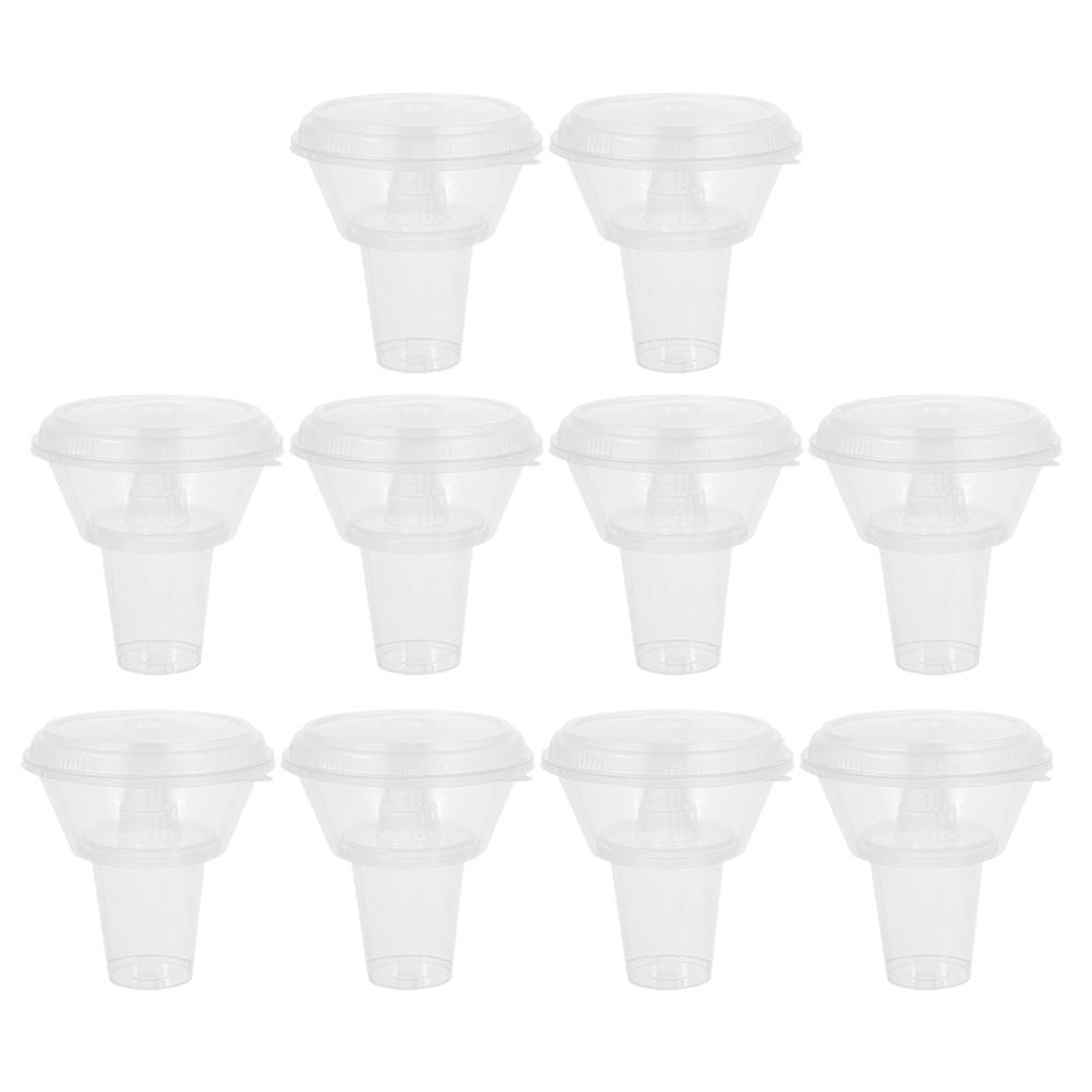 Drinks And Fries Holder Portable Round Shape For Family Gathering 10 Sets