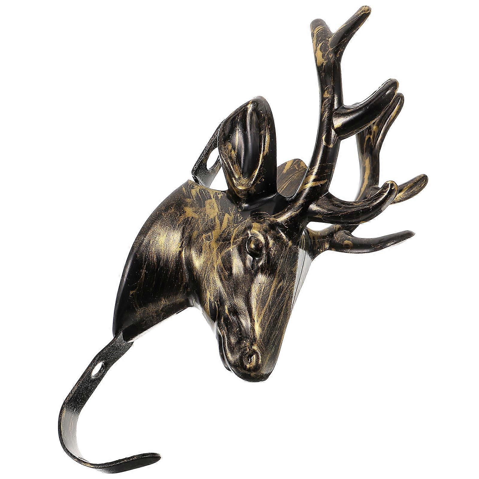 Decorative Wall Hook Deer Head Design for Clothes Hanging 3Pcs Set