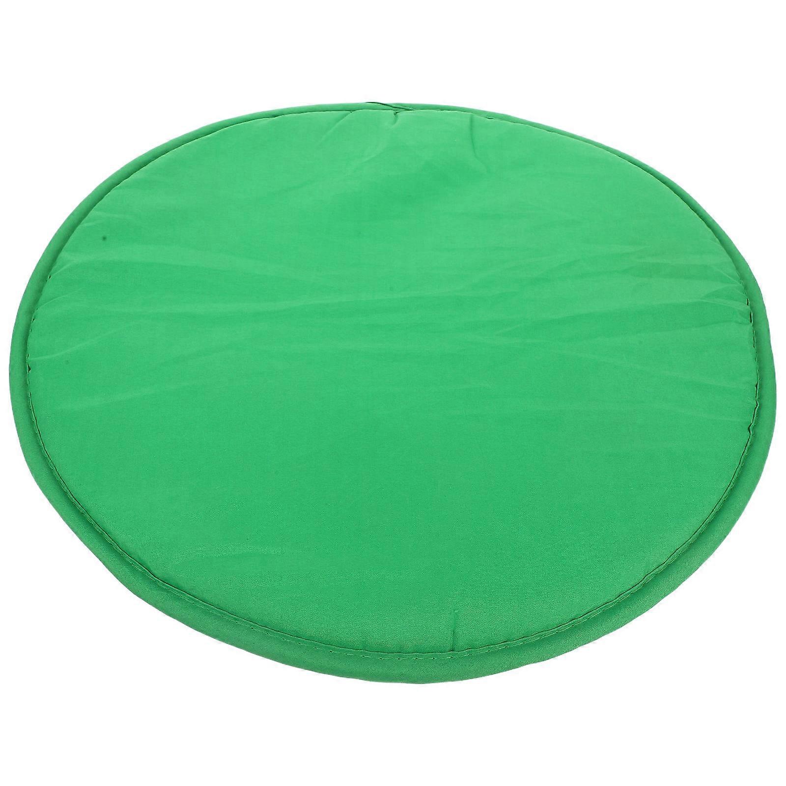 Home Round Seat Cushion Light Green for Chairs 2Pcs Thickened Design