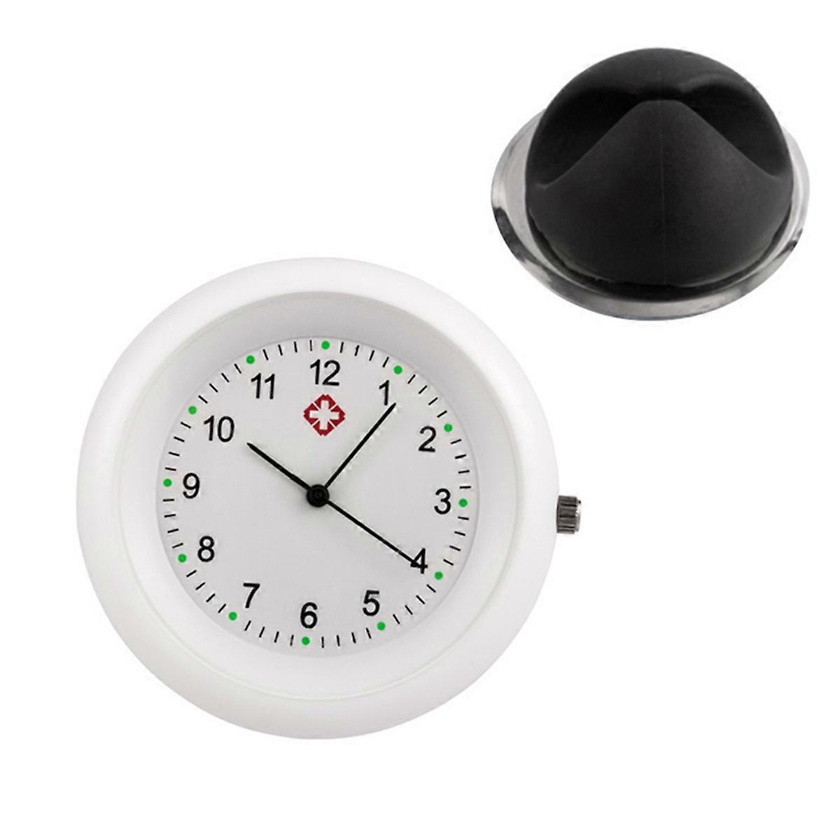 Stethoscope Watch Pocket Clock Accessories Nurse Week Gift White