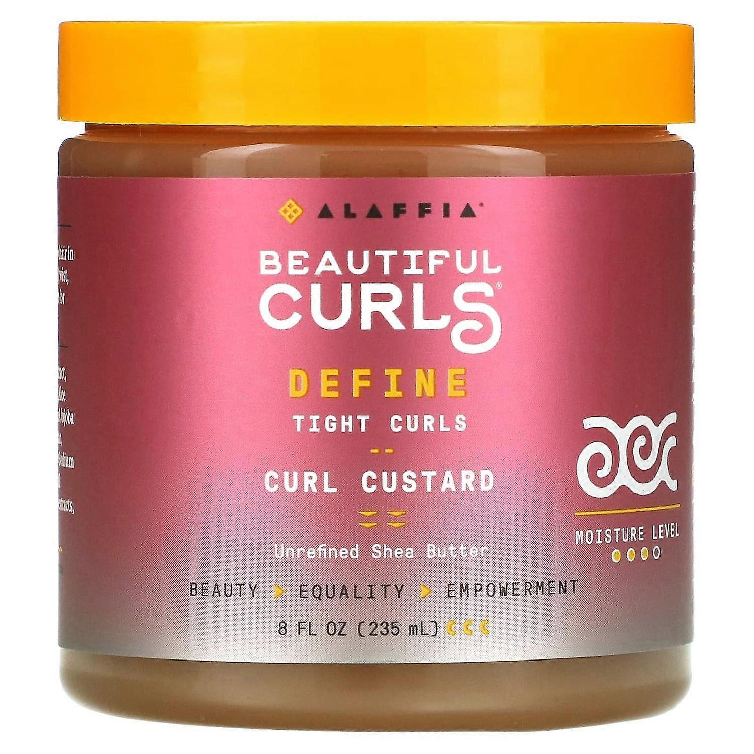 Alaffia, Beautiful Curls, Define, Curl Custard, Unrefined Shea Butter, 8 fl oz (235 ml)