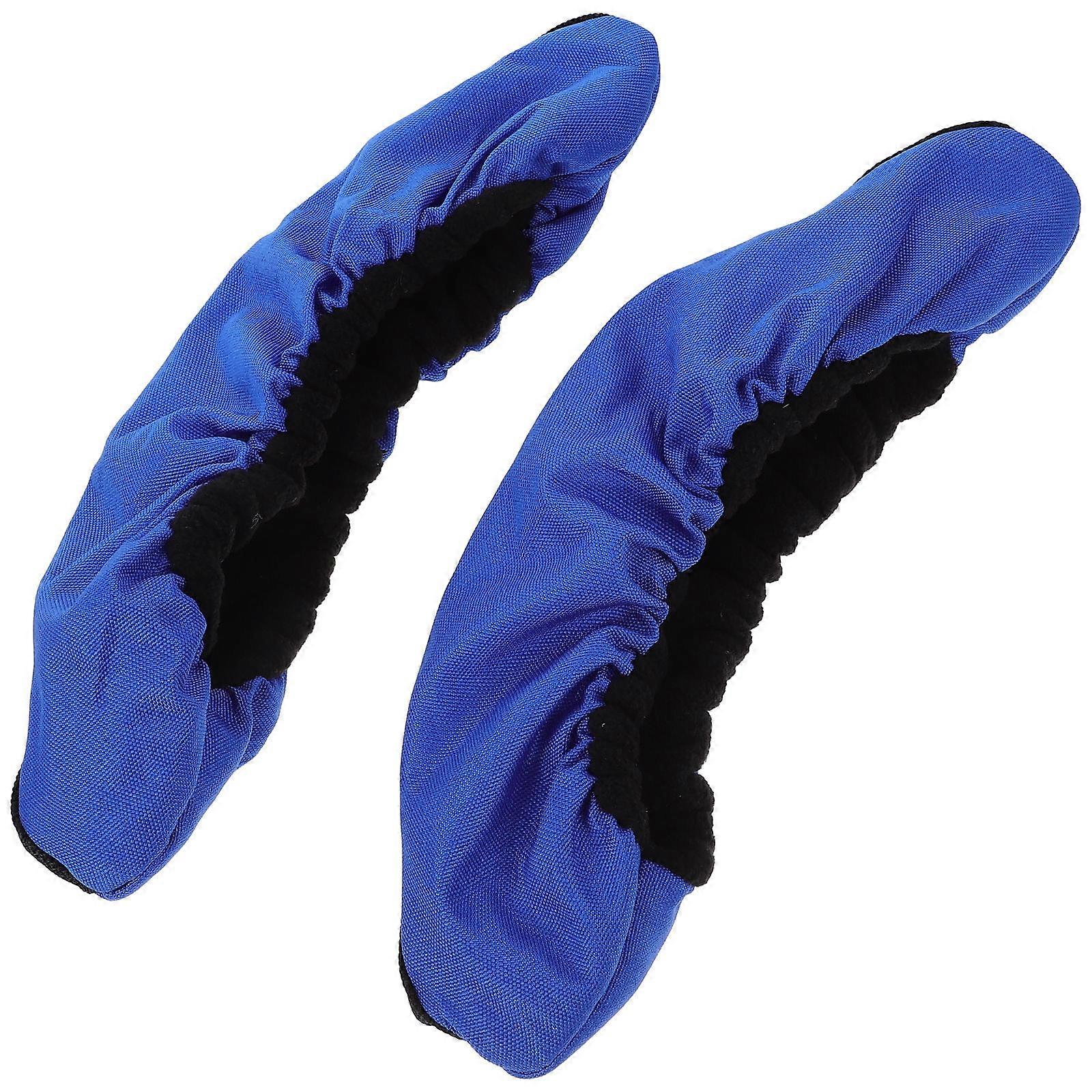 Skating Shoe Cover for Protection 1Pair Blue Elastic Skate Guard
