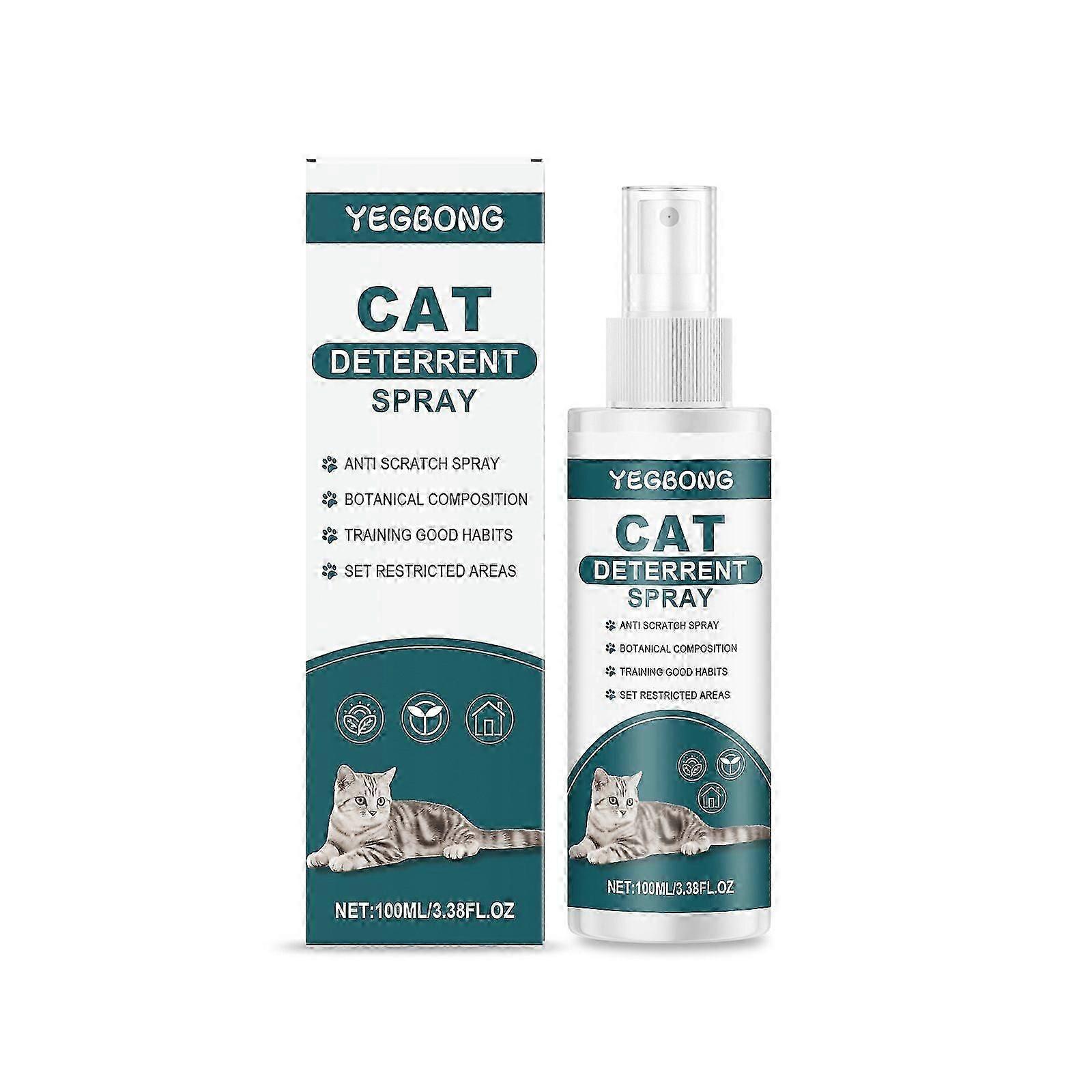 Cat Deterrent Spray, 100ml Cat Scratch Deterrent Spray, Cat Anti Scratch Spray for Furniture, Cat Scratching Training Spraya