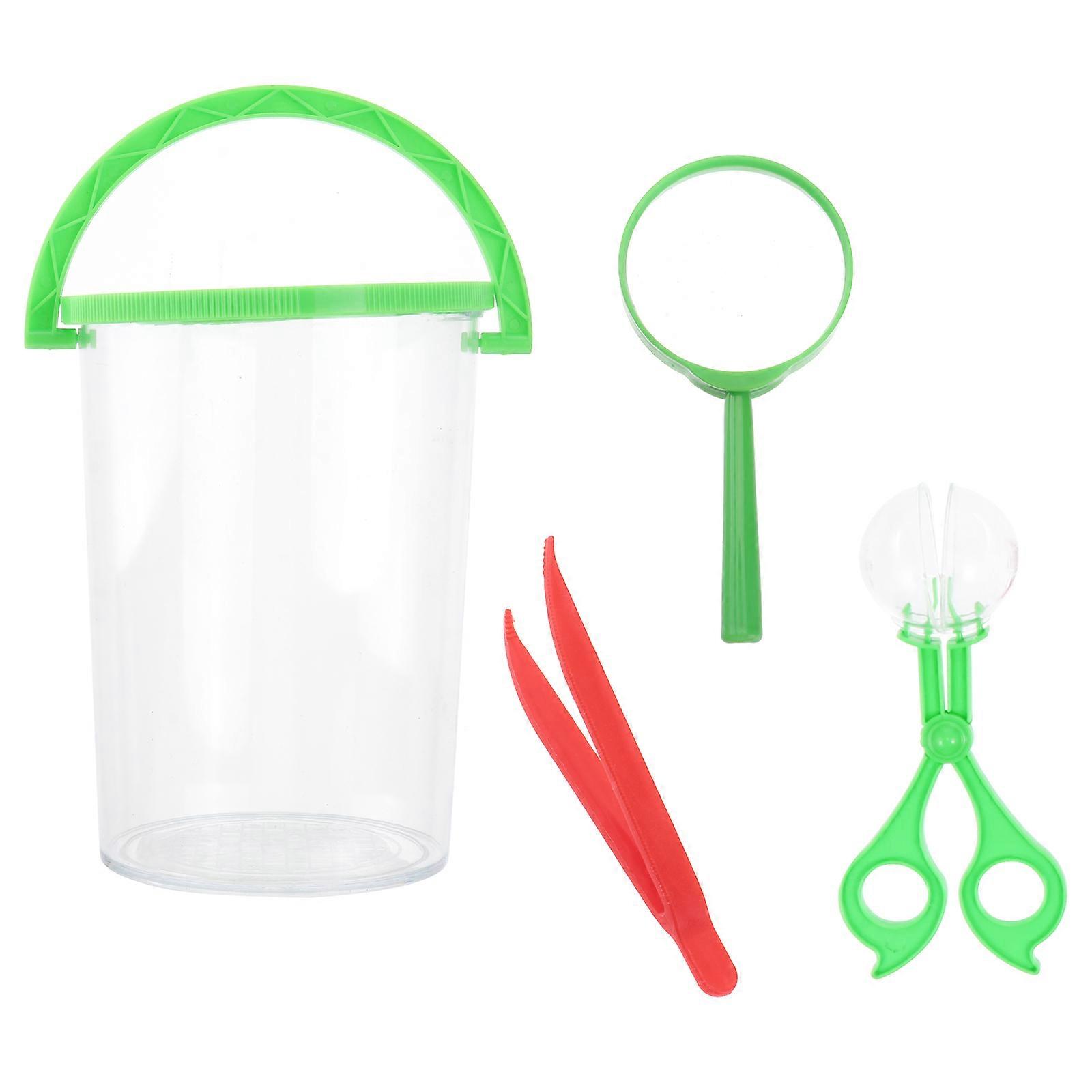 Science Observation Barrel for Kids Learning 4Sets Insect Observation Kit