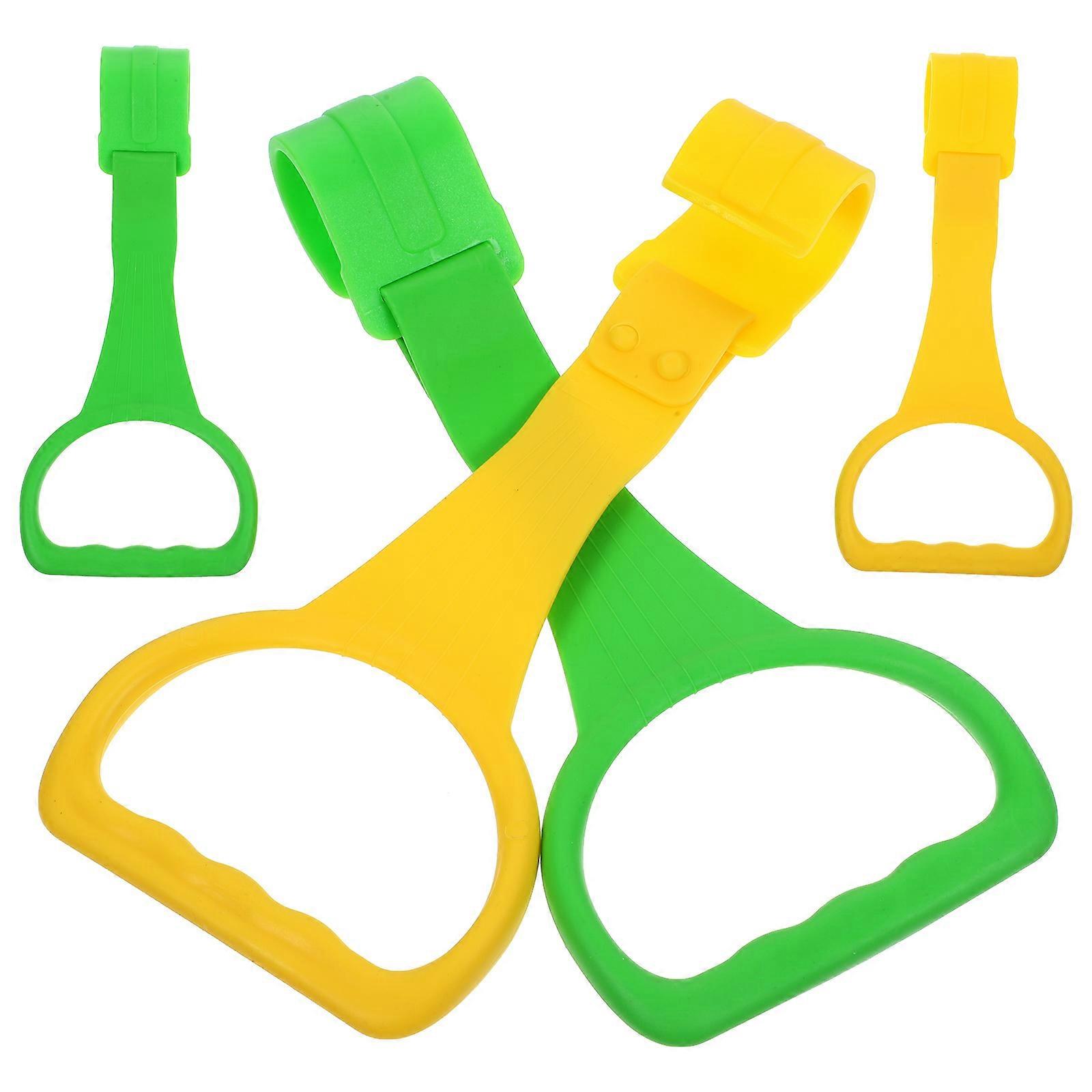 Walking Assistant Rings 4Pcs Infant Pull Rings For Kids Walking Tools Assorted Color Standing Assistance 19X9X3.7cm