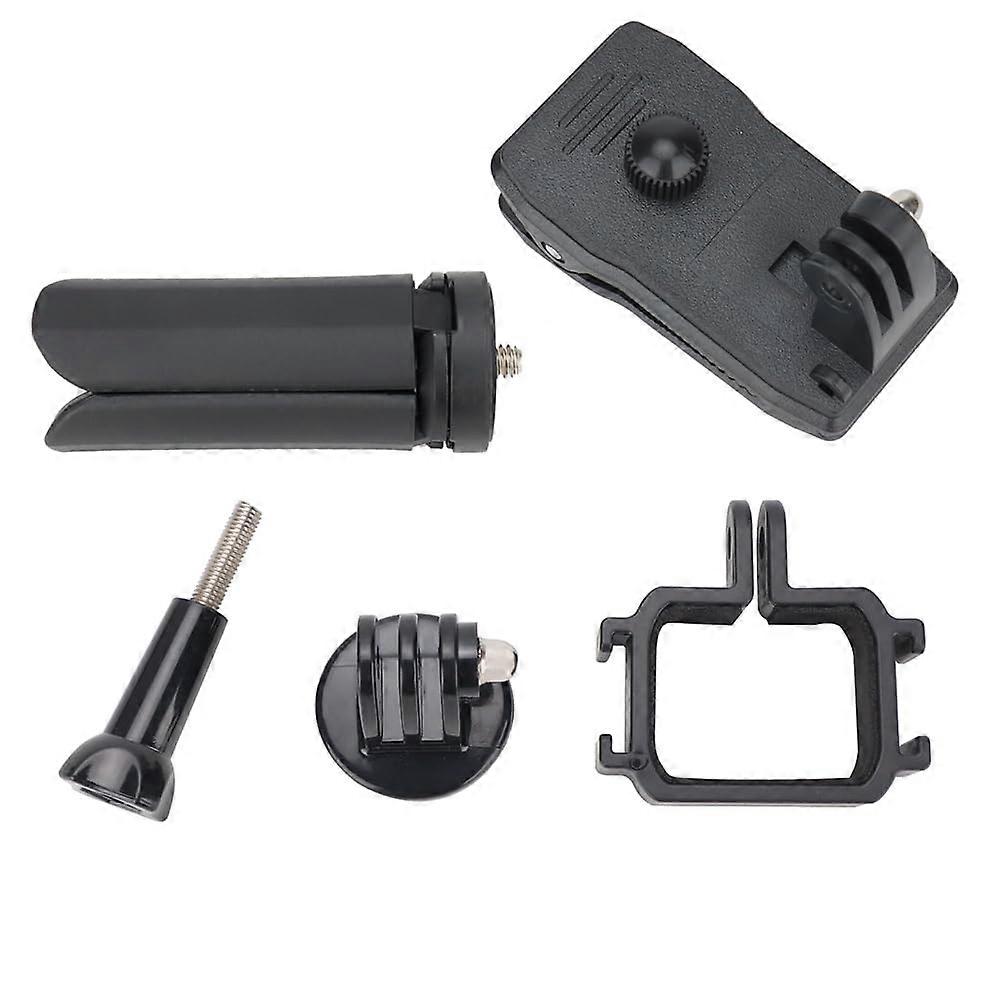 Extension Bezel Mounting Bracket Adapter for DJI Osmo Pocket 3 Kit with Backpack Clip, Mini Tripod, Plastic Accessory