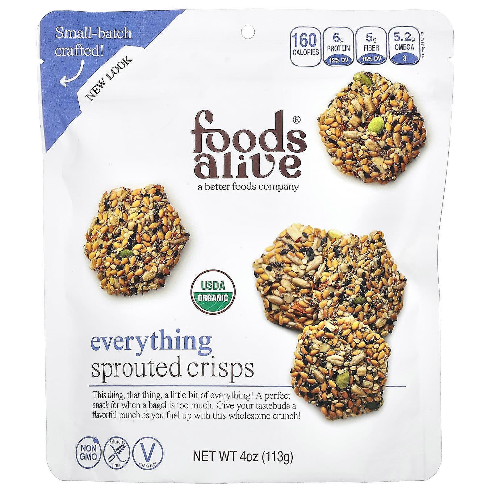 Sprouted Crisps, Everything, 4 oz (113 g)