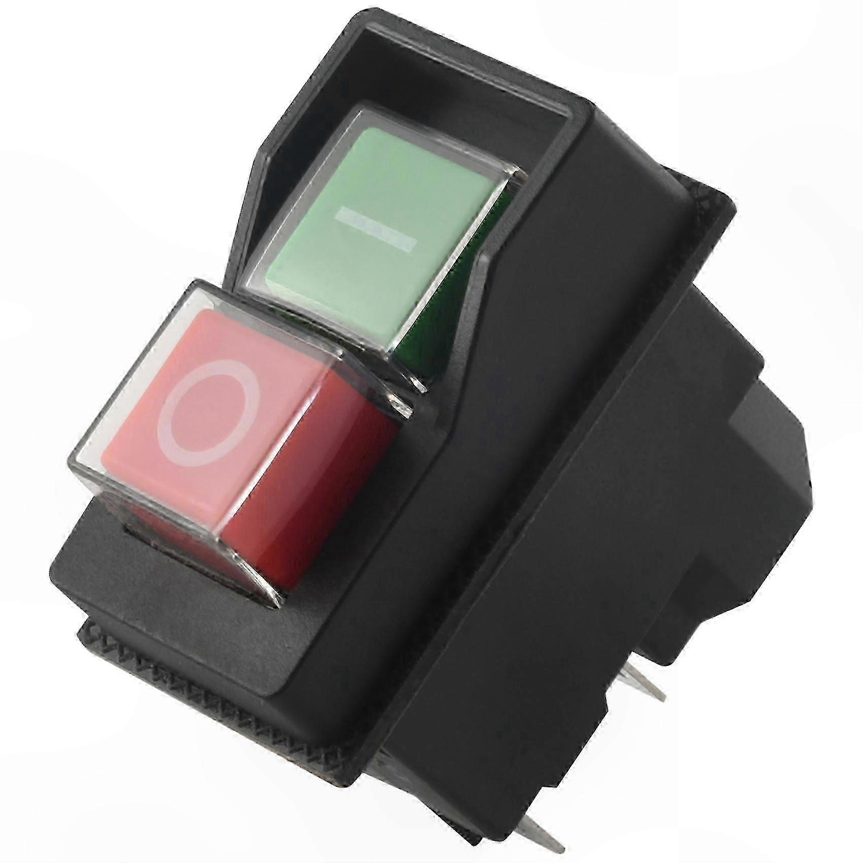 Waterproof Electromagnetic Push Button Switch, 5-Pin Magnetic Safety Switch for 220-240V Applications