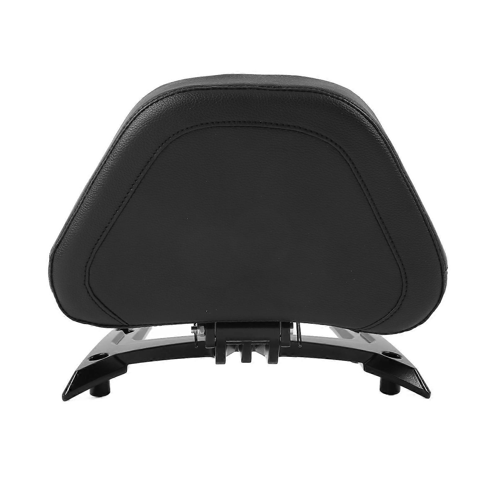 Black Leather Passenger Backrest with Bracket Replacement for Gold Wing Automatic DCT 2018‑2021