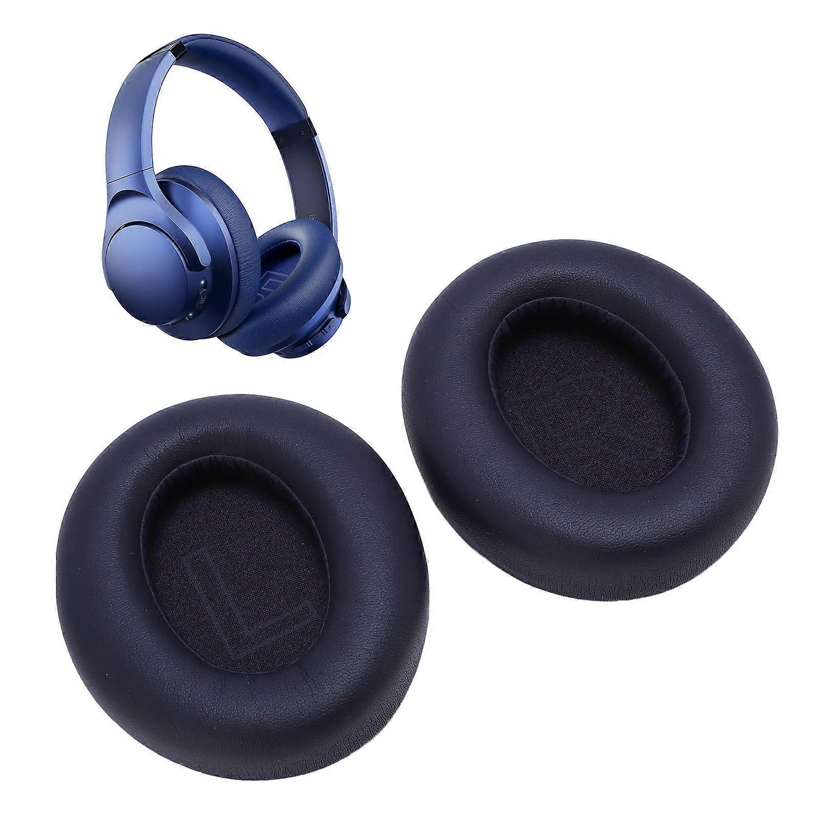 Headphone Ear Pad Protein Leather Memory Foam Noise Isolation Ear Cushions for Q20 Q20 BT Q20 Plus Q20I Dark Blue 