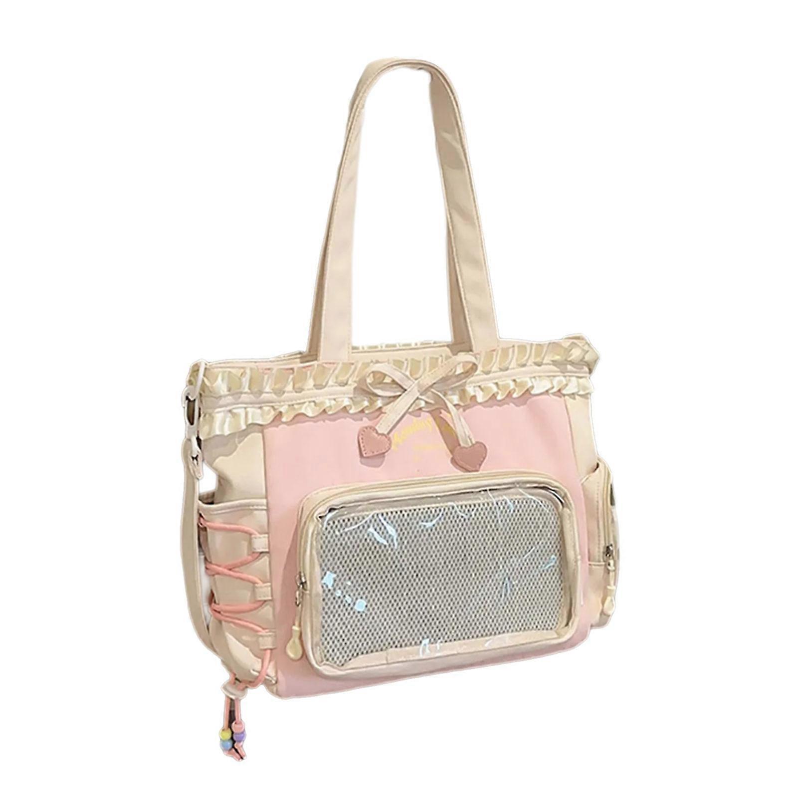 Trendy Ballet Inspired Backpack Bold Color Combination Tear Resistant Fabric Book Bag Supplies Daypack for Adolescents Multicolor