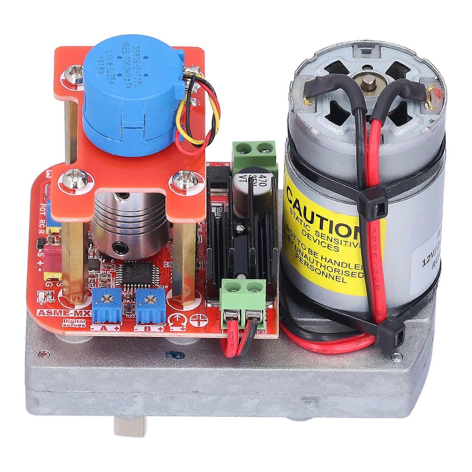 Micro Servo High Torsion Power 3600° Adjustable Angle Motor Driver 12V 24VDC ASMEMXB