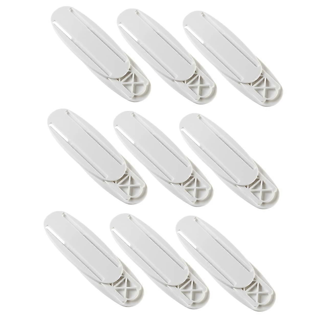 Cable Management Clips ABS Material 9 Pairs Strip Holder Wire Clamp For Cable Trunking Hide Wires