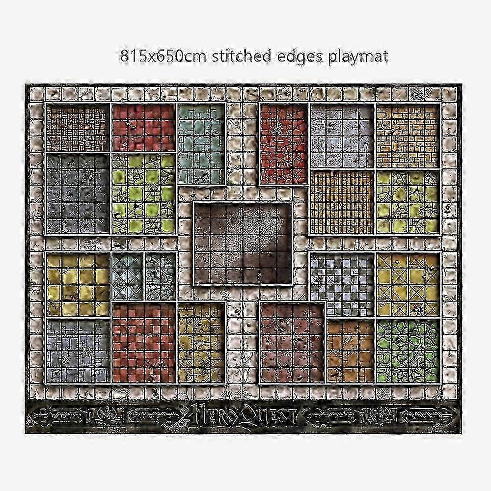 Custom Big Playmat Tablemat Heroquest 815x650 With Stitched Edges (big Mousepad) Natural Rubber Board Games Pad For Tcg/ccg/mtg