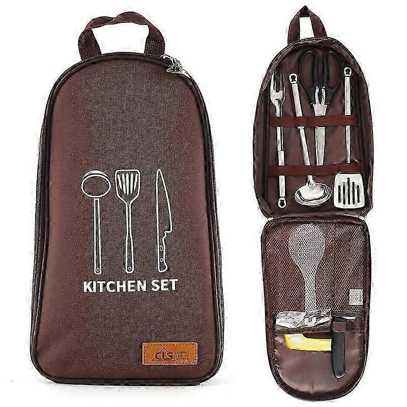 CLS Picnic Kitchenware Set 7 in 1 Triangle Pattern