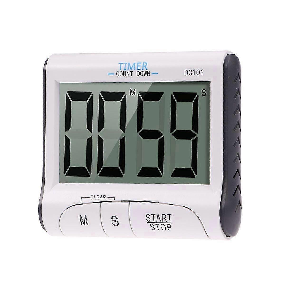 DC101 Digital Kitchen Cooking Timer Count Down Up Clock Loud Alarm with Large LCD Display Screen with Battery