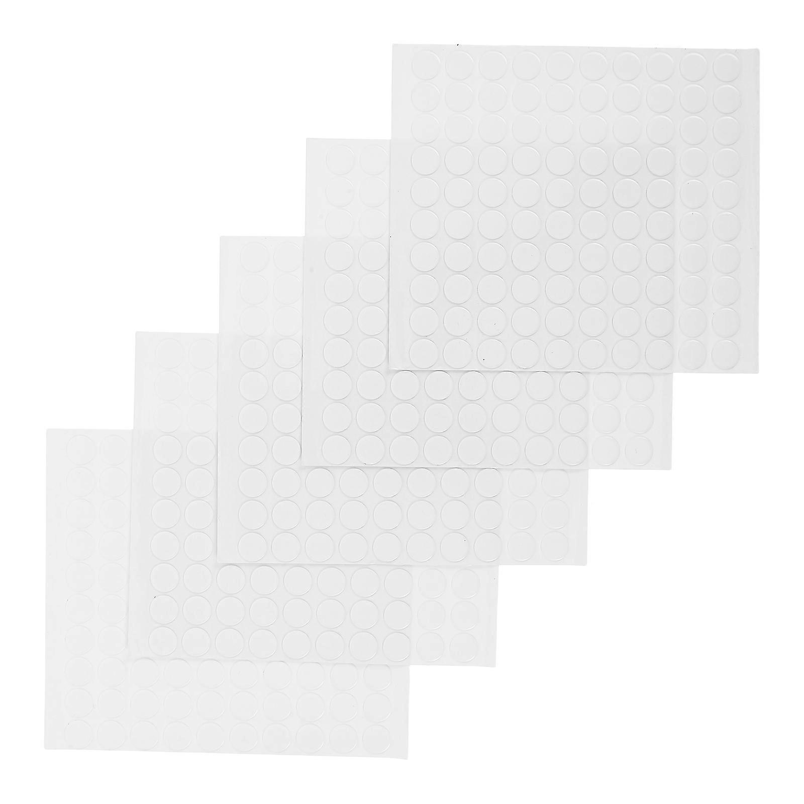 Round Double Sided Adhesive Dots for Posters 500Pcs Clear Transparent Tape