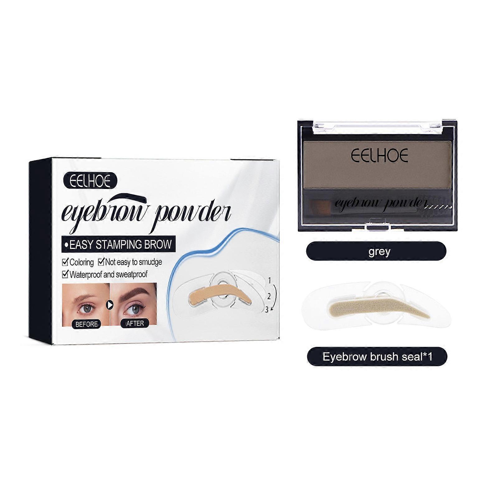 EELHOE Eyebrow Powder Set Makeup Natural Lasting Waterproof Not Easy To Decolorize Dizzy Lazy Seal Eyebrow Powder Set