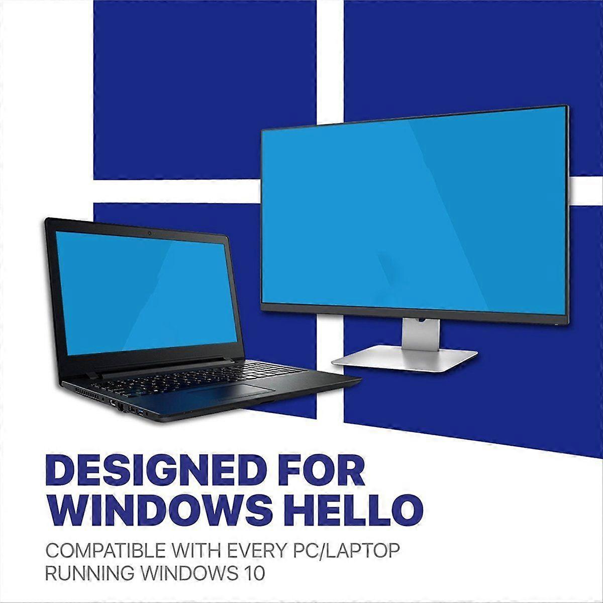 USB Fingerprint Key Reader FIDO U2F Portable Security for Windows Hello Anti-Spoofing Speedy Matching Key,A