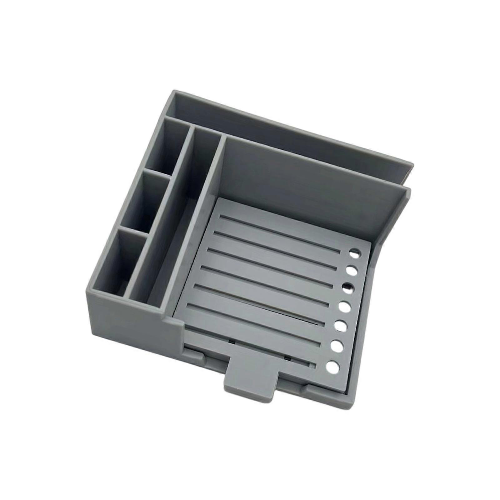 Sticky Note Storage Container Desk Organizers For Students Professionals  Gray