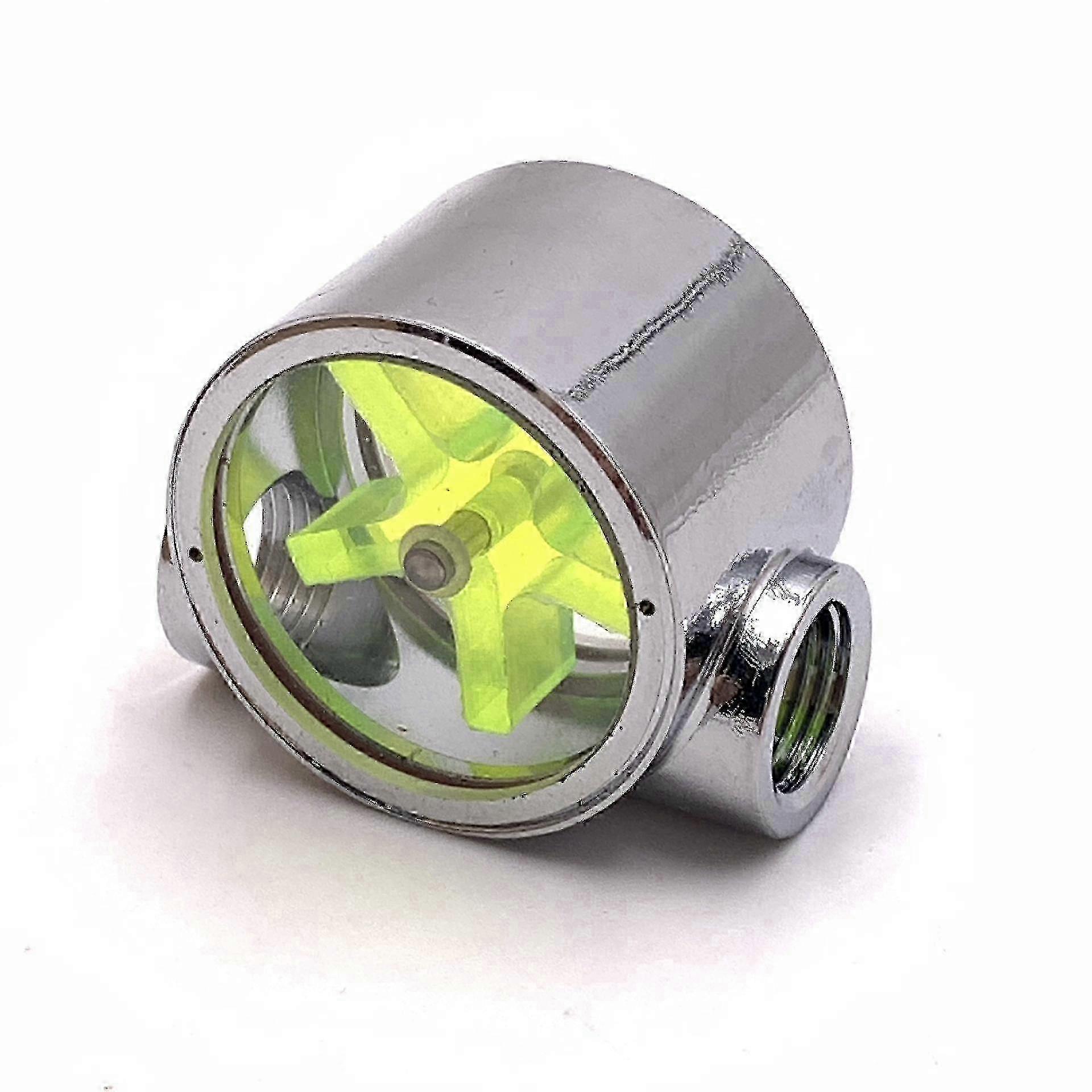 Water Flow Indicator,  Standard Female To Female Thread Sight Flow Indicator  Water Cooling Flow Indicator(1pc, Yellow)-Yvan