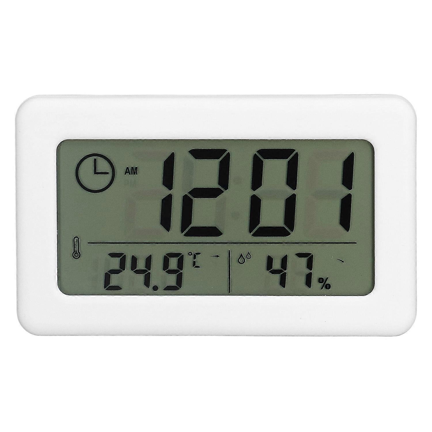 Digital Clock Simple Mini Special Mirror Design Portable Practical White Electronic Clock