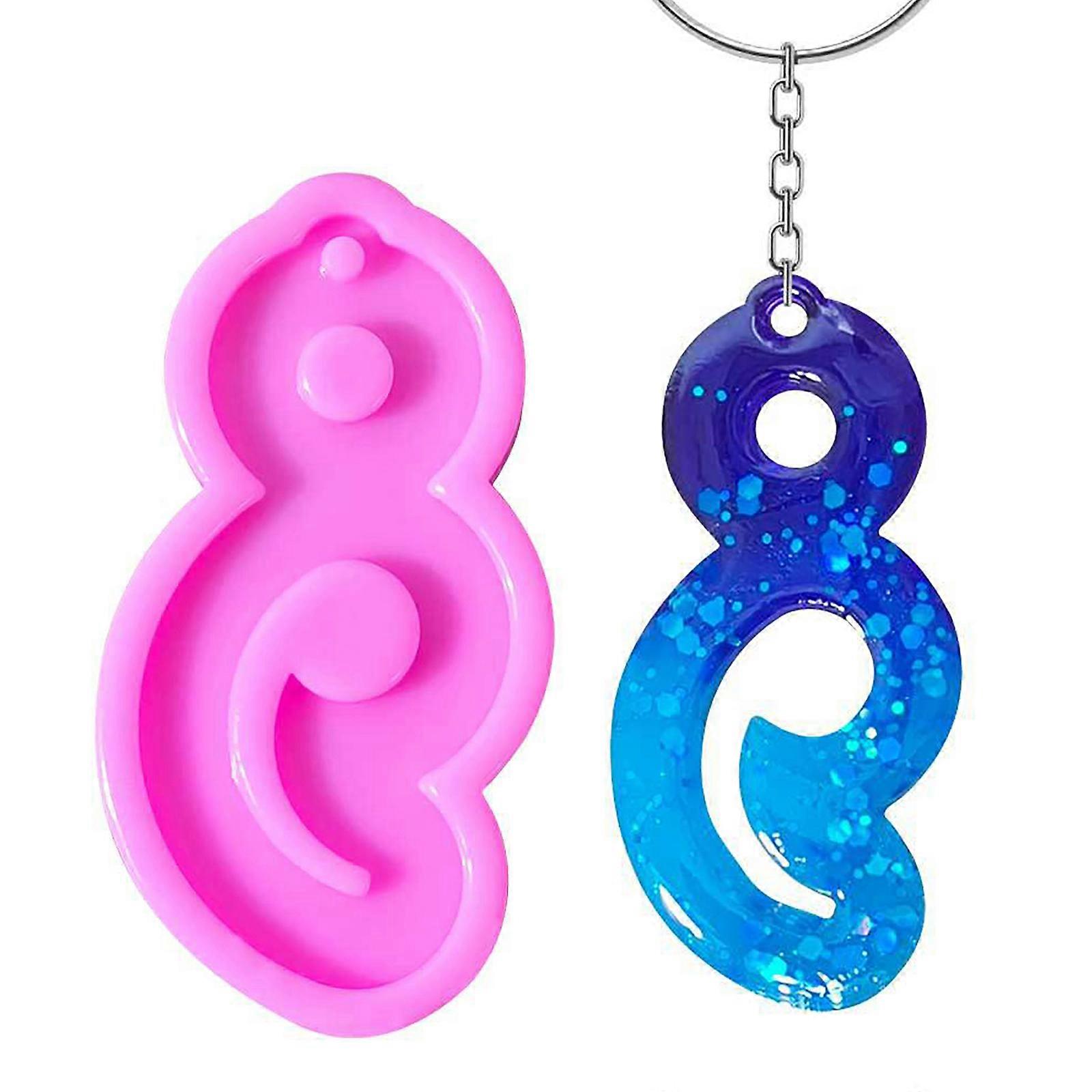 Soft and Reusable Music Shape Silicone Mold Practical Resin Mould Easy to Clean DIY Tool for Cake Decorating and Crafts Multicolor