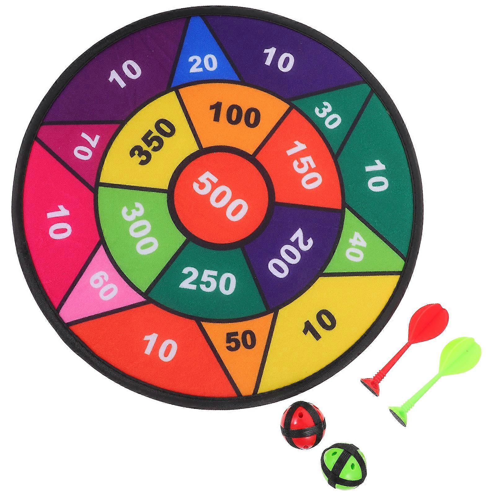 1 Set of Toddlers Dart Board Game with Sticky Balls Kids Dart Board Game Toy