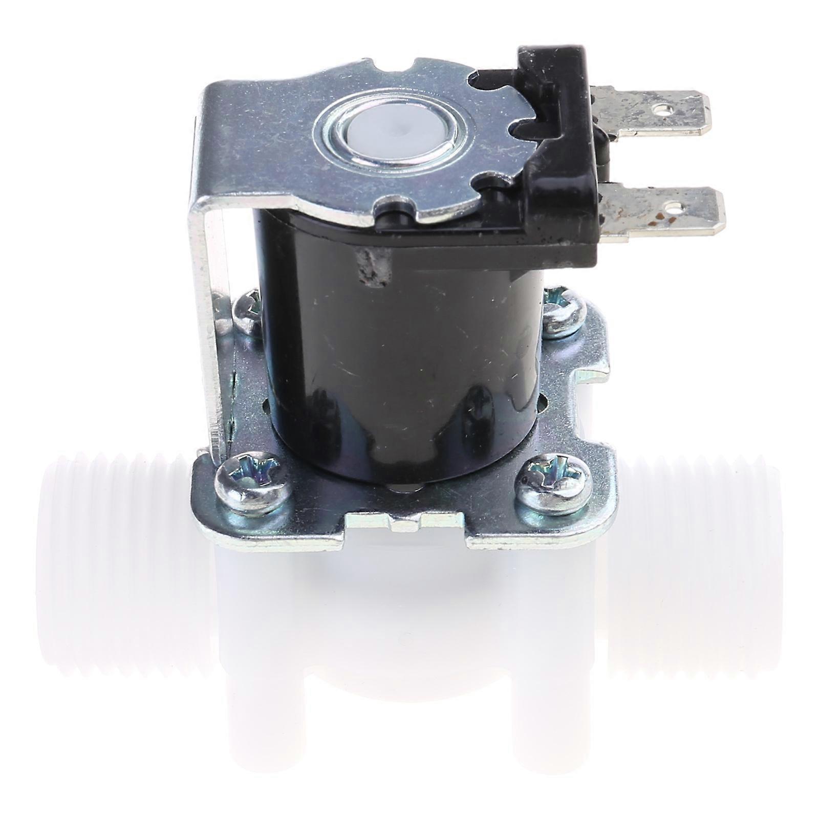 12V/24V Faucet Solenoid for Valve 2-Port Normally Closed Plastic Water Inlet Flow Control Switch for Valve G1/2 Male Thr Multicolor