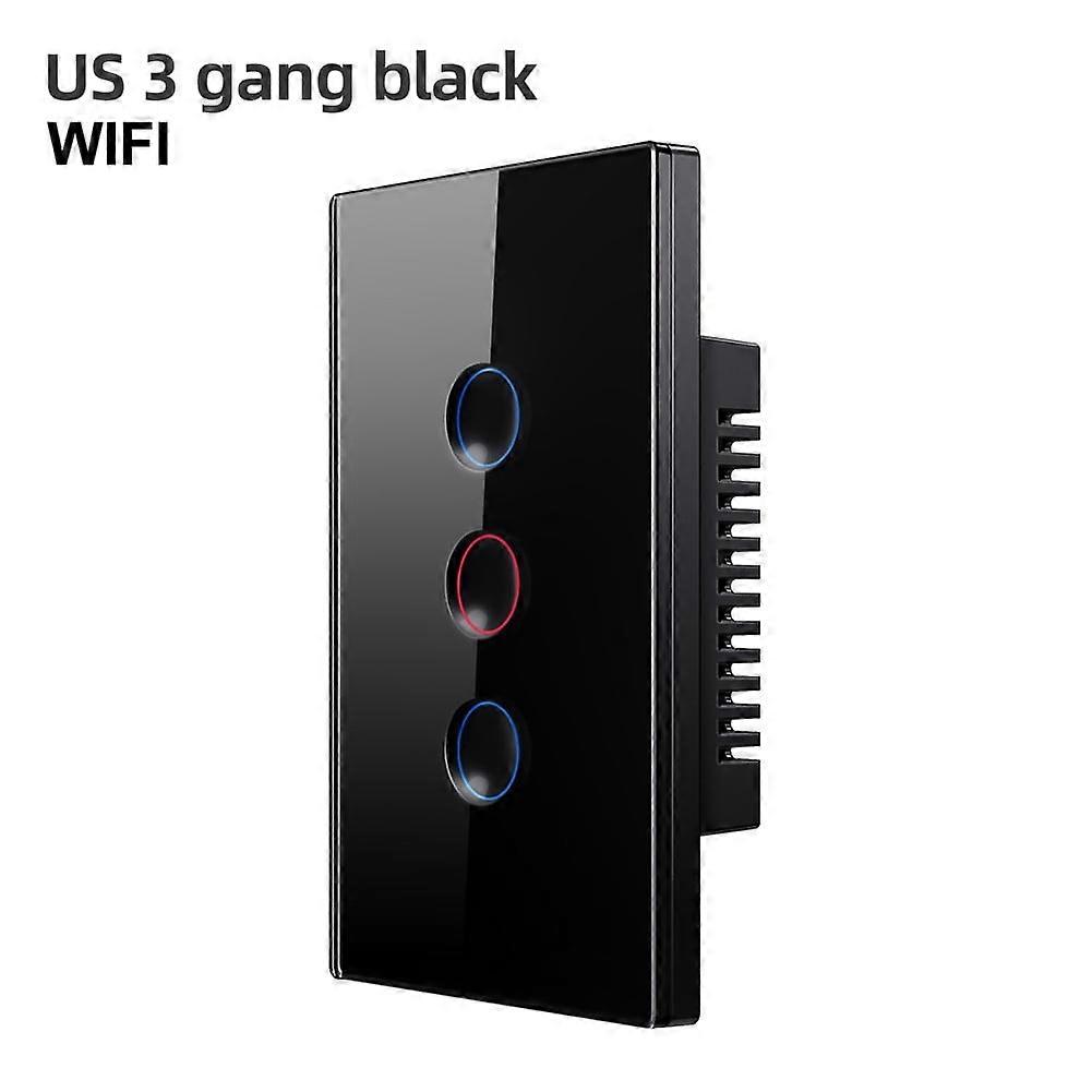 For For Tuya US Wifi Wall Switch Smart Light Switch Touch Light Sensor 1/2/3/4Gang