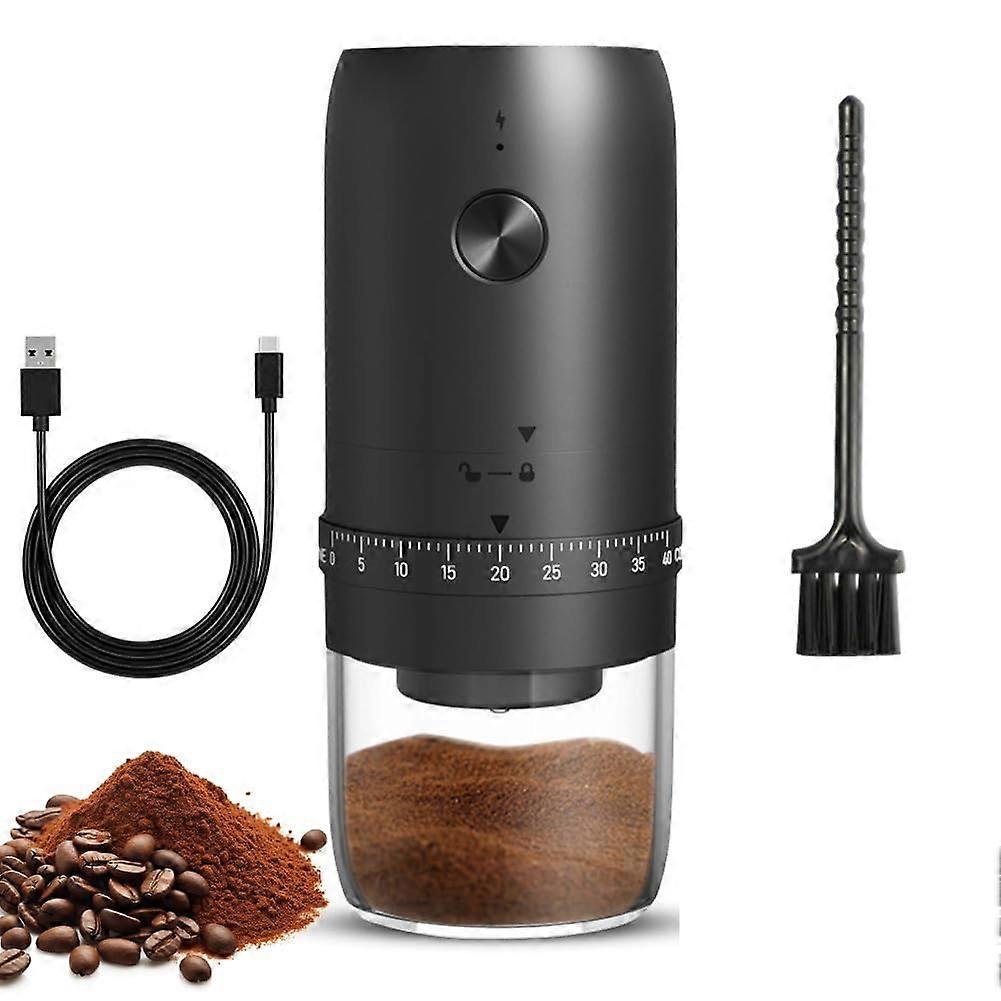 USB Rechargeable Electric Coffee Grinder,Ceramic Burr Grinder