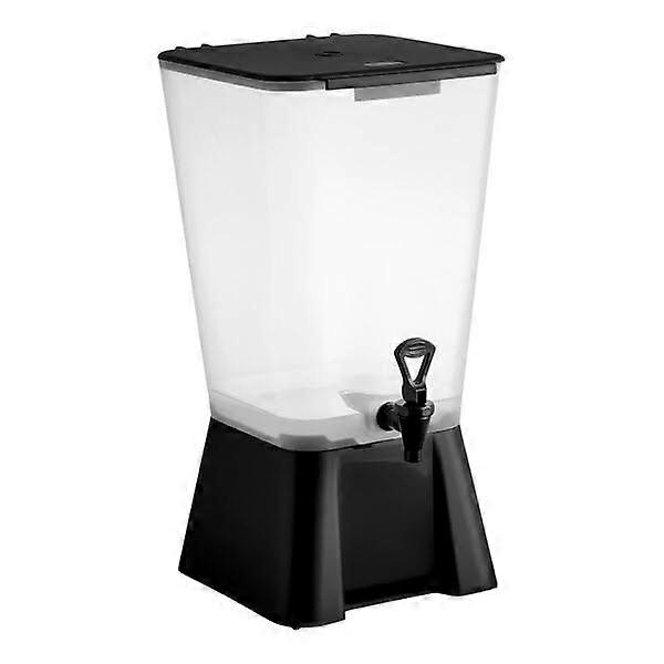5 Gallon Square Beverage Dispenser with Stand, BPA  Black Polypropylene, Dishwasher Safe for Parties and Events