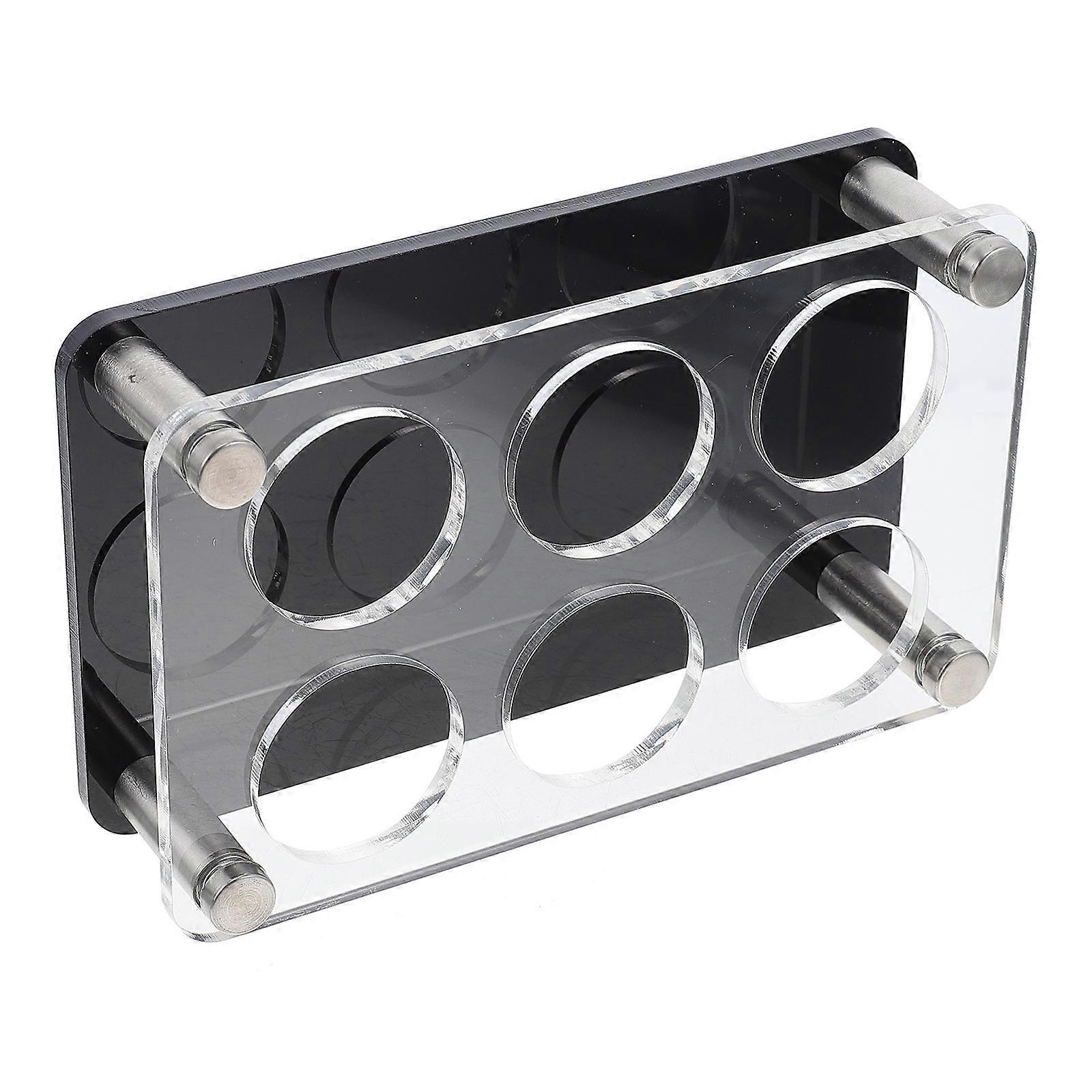 Acrylic Holder for Storage with 6 Holes Multifunctional Bar Server