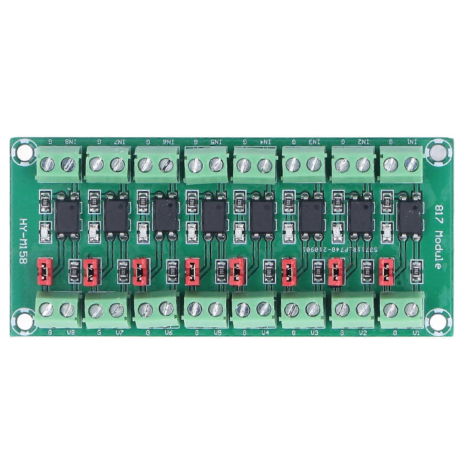 DEWIN Optocoupler Board, Optocoupler Isolation Board 8 Channel Driver Photoelectric Isolated Module 817 3.6?30V